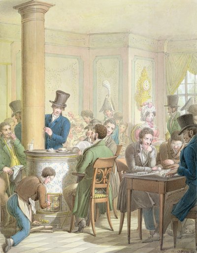 The Cafe de Commerce by Georg Emanuel Opitz